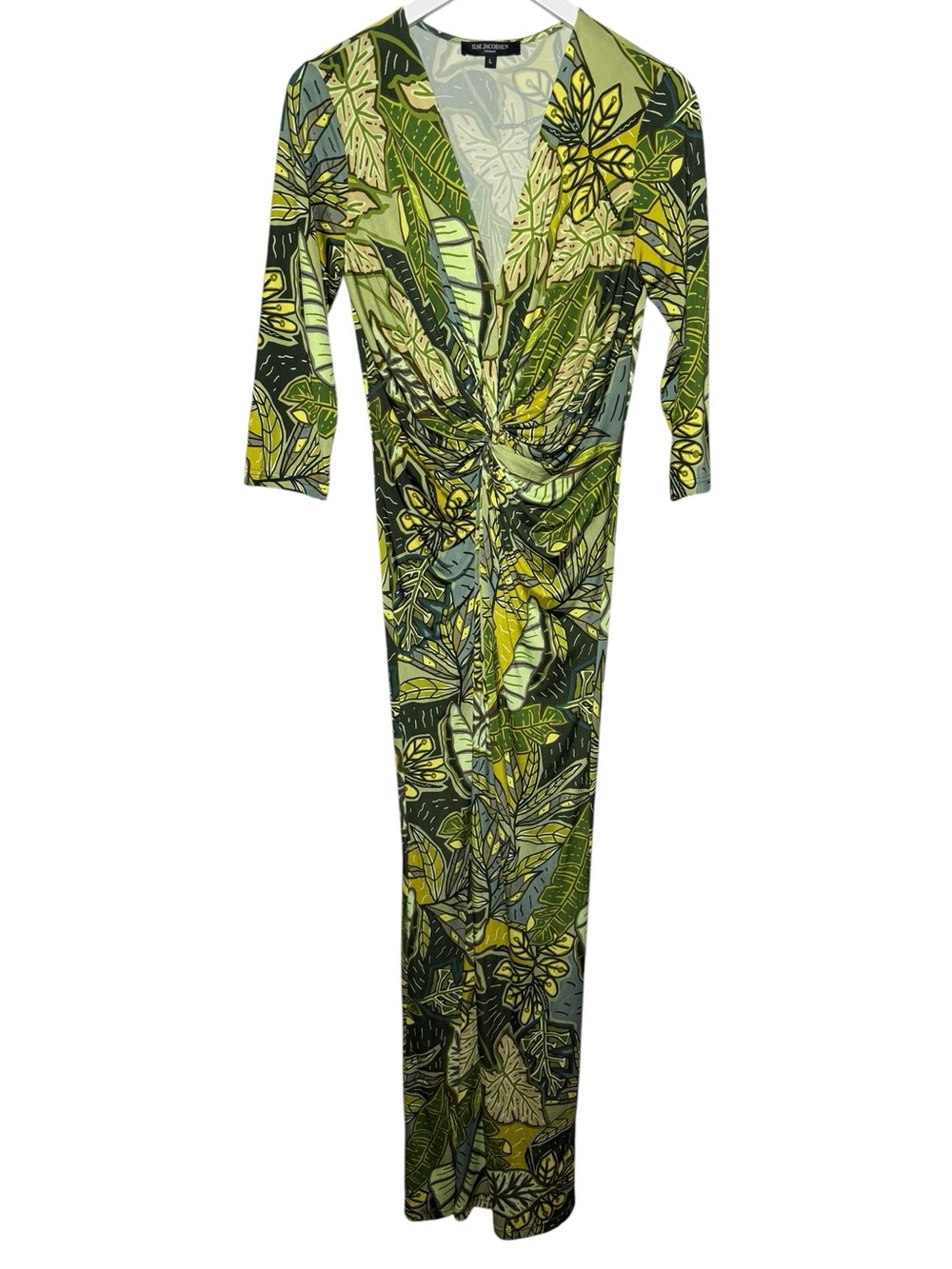 Ilse Jacobsen Tropical Print Twist Front
Dress In Clover Size Large - Picture 3 of 10